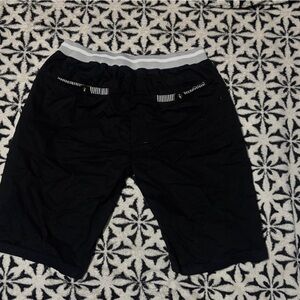 Black Shorts with White Trim